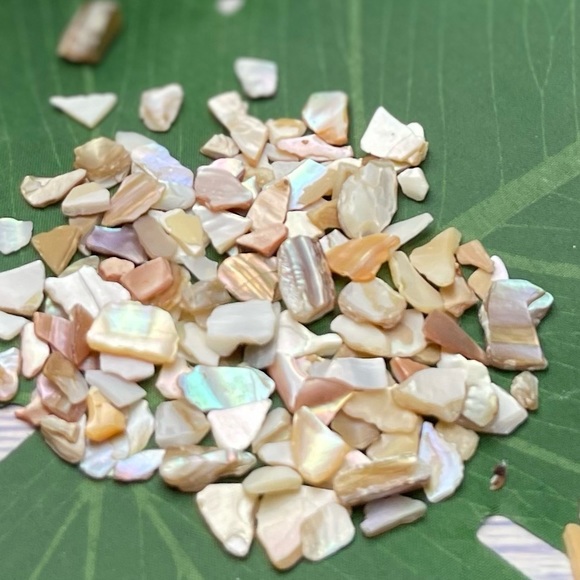 Real Mother of Pearl & Abalone PCs crafting jewelry inlays beads mosaics DIY lot - Picture 6 of 16